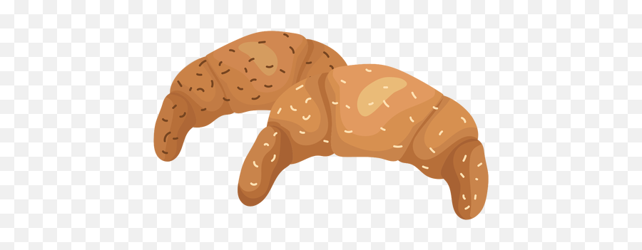 Croissant Loaf Sesame Flat - Transparent Png U0026 Svg Vector File Animal Cracker Emoji,Loaf Emoji