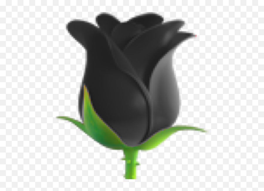 Emoji Emojiiphone Rose Roseemoji Roseblack Blackrose - Purple Rose Emoji,Black Rose Emoji
