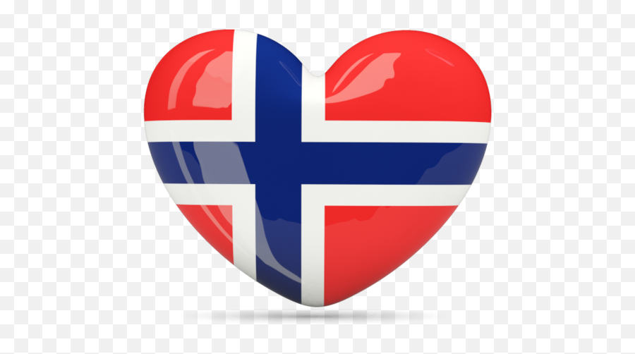 Norwegian Flag Heart - Norwegian Flag Heart Transparent Emoji,Michigan Flag Emoji