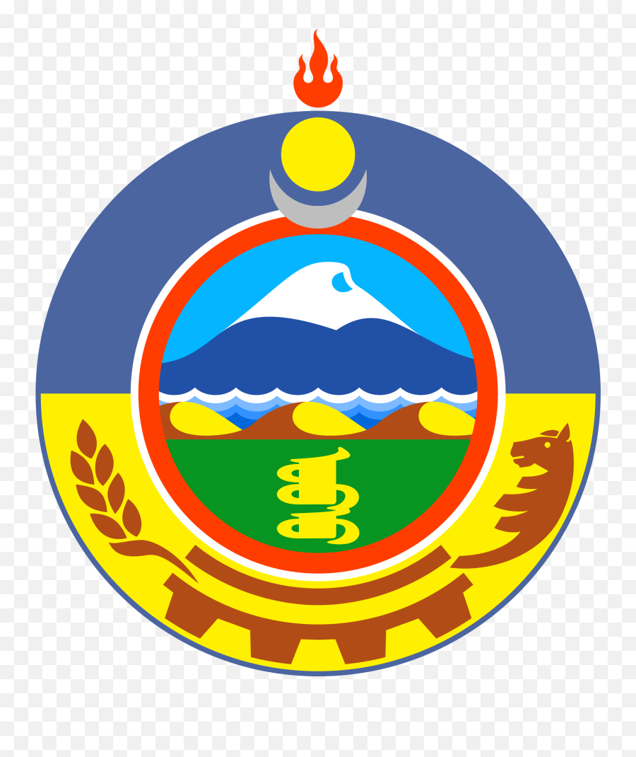 Mn Coa Uvs Aimag 1999 - Mongol Empire Coat Of Arms Emoji,Crown Emoji