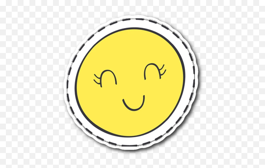 Smiling Emoji Designer Sticker - Happy,Emoji Marker