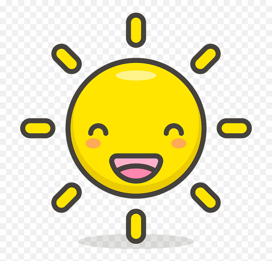 Sun With Face Emoji Clipart Free Download Transparent Png,Smiley Faces Emoticons Text