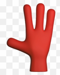 Red Hand 3d Sticker By Benjamin Lemoine For Ios Android Emoji