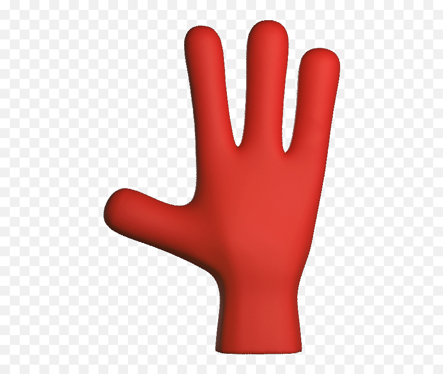 Red Hand 3d Sticker By Benjamin Lemoine For Ios Android Emoji,3d Animated Emoji For Android