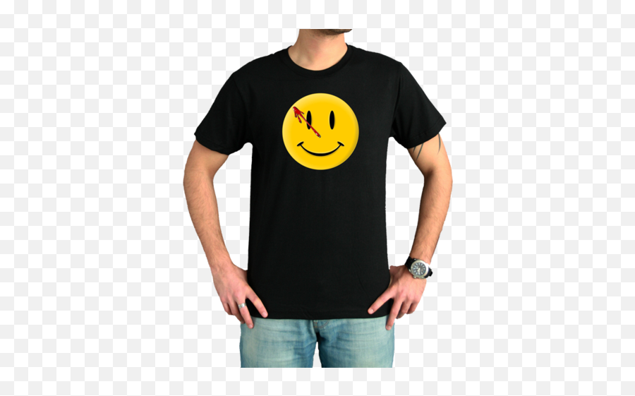 Smiley Face T - Watchmen Smiley Emoji,Raspberries Emoticon