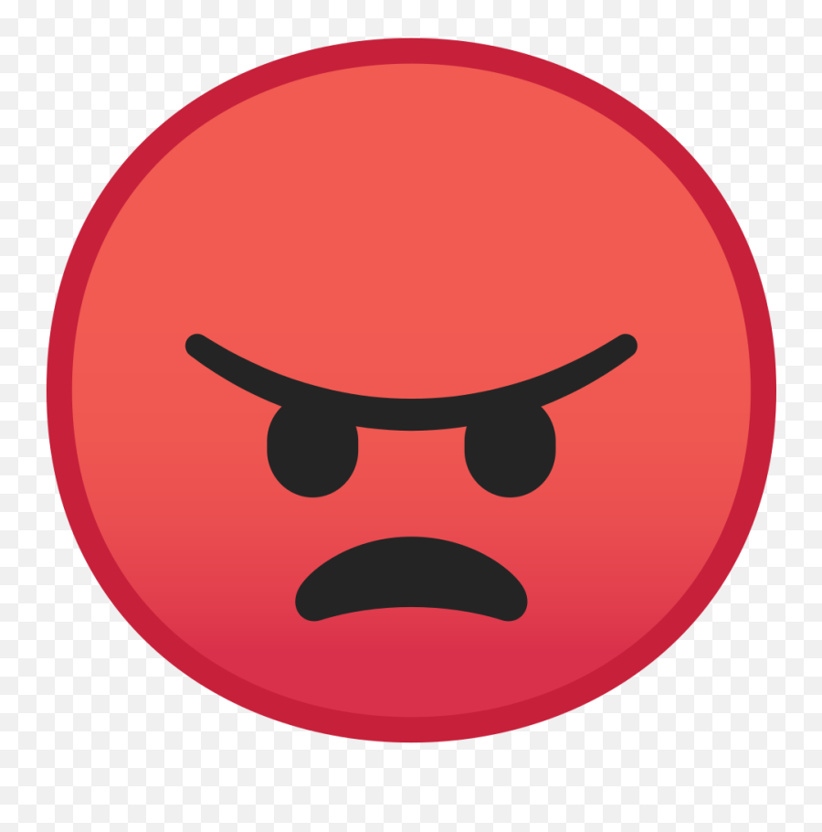 Angry Face Icon - Google Angry Face Emoji,Angry Emoji Face