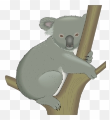 Two Koala Bears Hugging Clipart - Koala In A Tree Clipart Emoji,Koala Emoticons