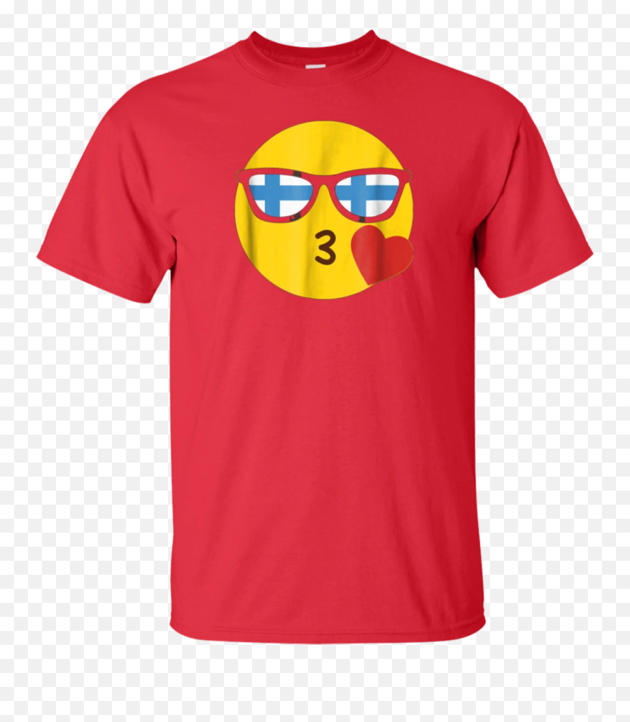 Finnish Flag Sunglasses Funny Tee - Seinfeld T Shirt Emoji,Finnish Flag Emoji