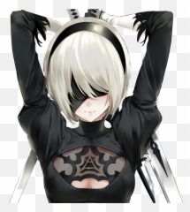 Nier Automata Render Png Image - Code Vein Nier Automata Emoji,2b Emoji