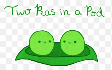 Two Peas In A Pod Clipart Free - Peas In A Pod Drawing Emoji,Peapod Emoji
