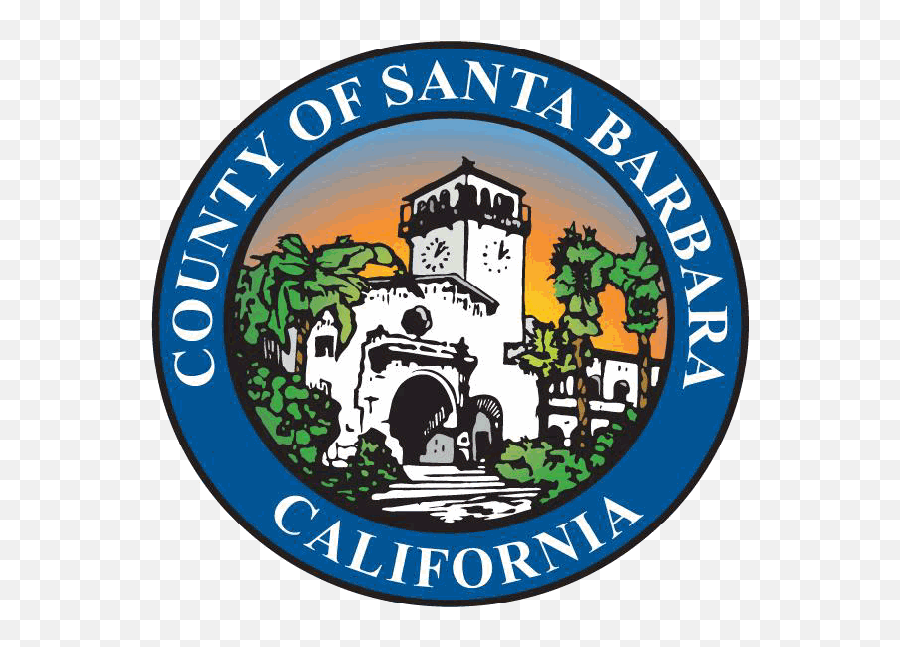 Seal Of Santa Barbara County - Santa Barbara County Fire Department Logo Emoji,California State Flag Emoji