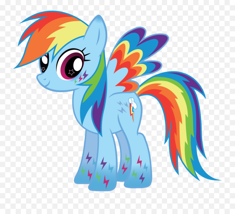 Rainbow Power Rainbow Dash Vector - My Little Pony Rainbow Power Rainbow Dash Emoji,Horse Arm Emoji