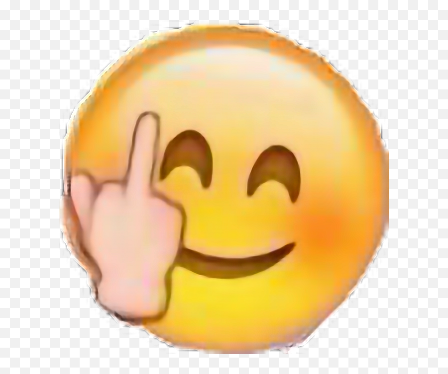 ftestickers-smiling-emoji-middle-finger-funny-emoji-transparent