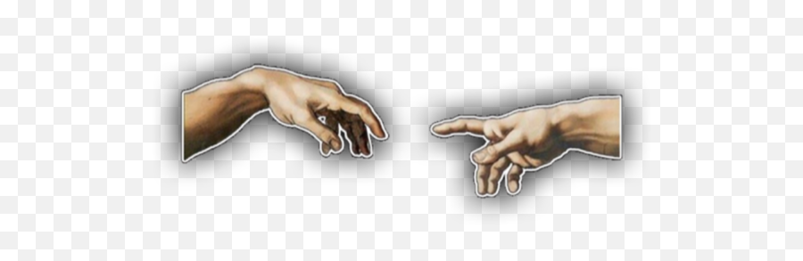 Edit Edits Png Aesthetic Arianagrande - Creation Of Adam Hands Without Background Emoji,Thumbs Up Emoji Japanese