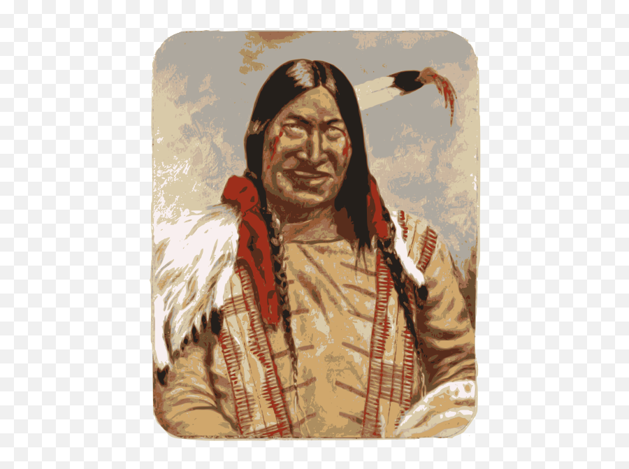 Native American Man Smiling Vector Clip - Clip Art Emoji,Brown Praying Hands Emoji