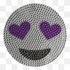 5 Inch Purple Heart Eye Emoji - Diamond,Eye Emoji