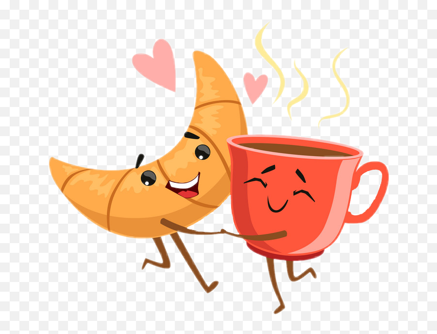 Croissant Coffee Love Food - Coffe And Croissant Icon Png Hd Emoji,Croissant Emoji