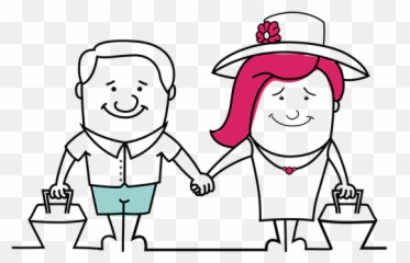 Holding Hands Illustrations - Birthday Couple Cartoon Png Emoji