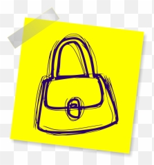 Purse Fashion Woman Female Handbag - Yellow Happy Birthday Sign Emoji