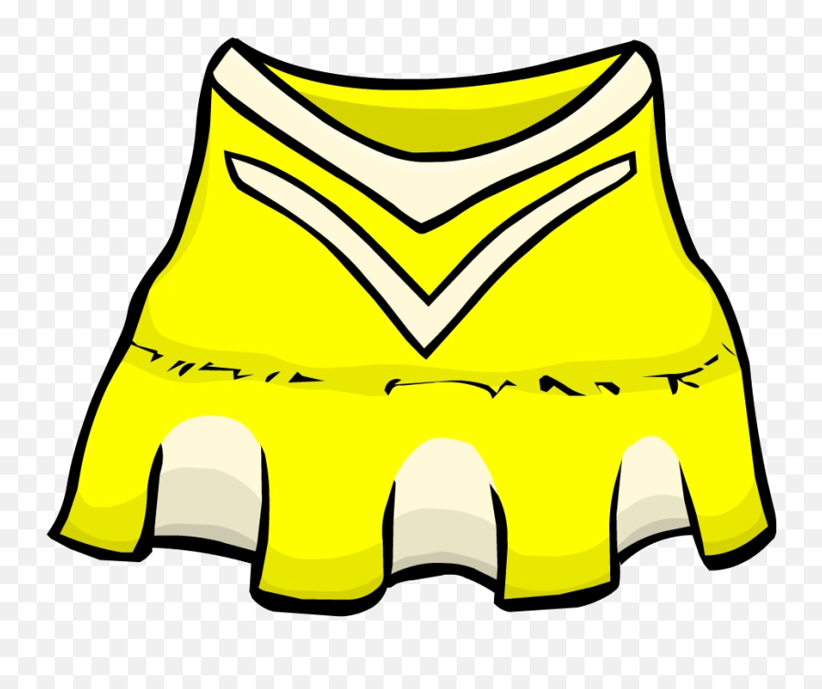 Yellow Cheerleader Outfit - Club Penguin Cheerleader Outfit Emoji,Cheer Emojis