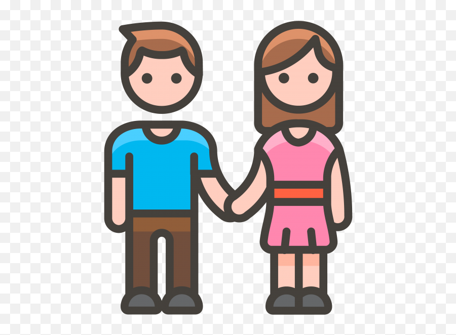 Man And Woman Holding Hands Emoji - Men Holding Hands Clipart,Y Emoji