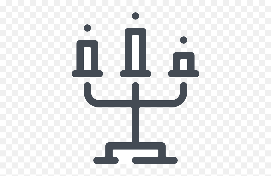 Three Light Candles Chandelier Icon - Graphic Design Emoji,Emoji Candles