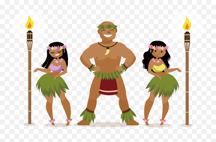 Hula Hawaii Clipart - Hawaiian Theme Hawaiian Png Transparent Emoji,Hula Dancer Emoji