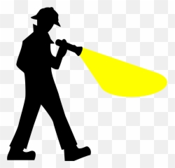 Detective Clipart Female - Silhouette Art Emoji