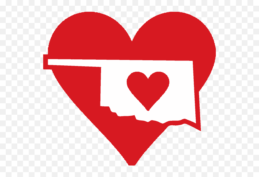 Purcell Heart Of Oklahoma Clipart - Heart Emoji,Oklahoma Emoji