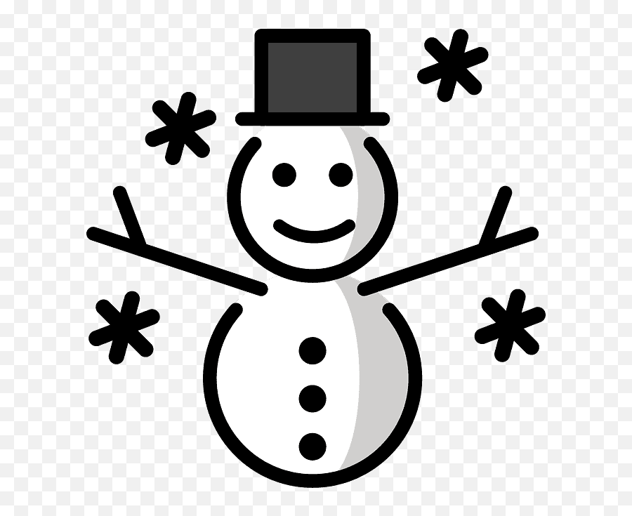 Snowman Emoji Clipart Free Download Transparent Png - Emoji Boneco De Neve,Emoji Cold Weather