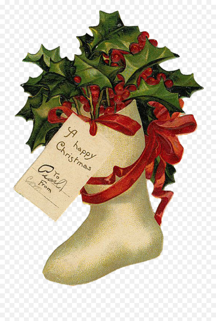 Ftestickers Christmas Stocking Sticker By Pennyann - Christmas Socks Illustration Vintage Emoji,Emoji Stocking