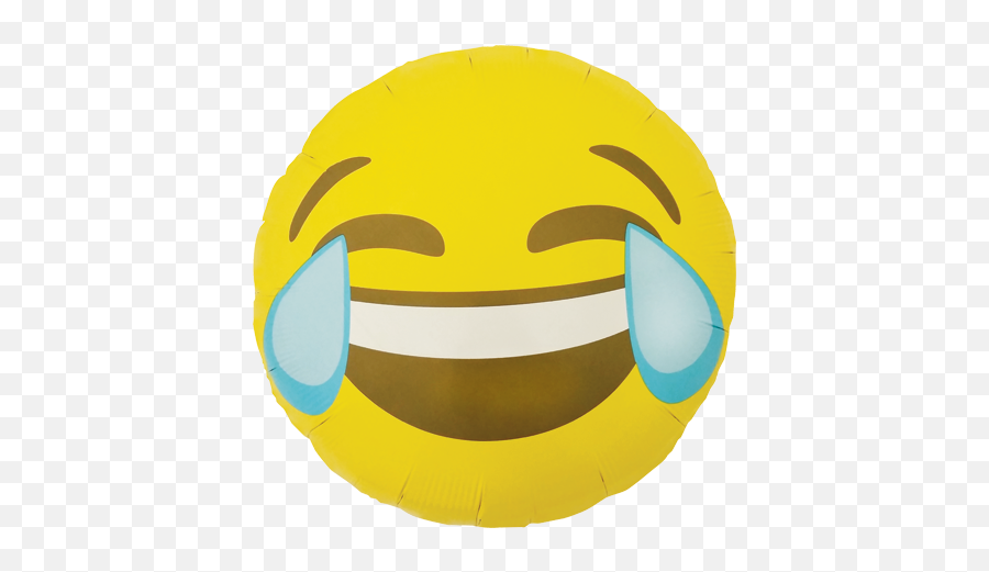 Emoji Crying Laughing Foil Round 18in45cm - Crying Laughing Face With Tears Of Joy Emoji,Laugh Cry Emoji