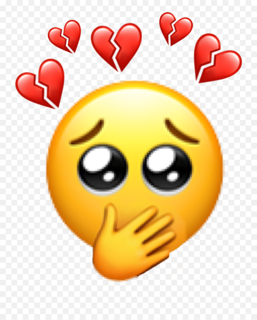 Sticker Emoji Heartcrown Omg Sticker By - Heart Broken Edited Emoji,Heartbroken Emoji