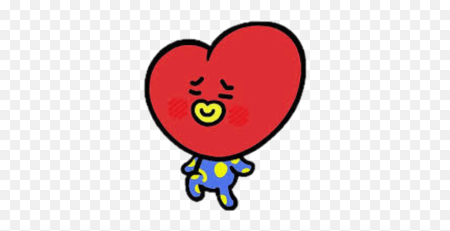 Tata V Bt21 Sticker By Jeongguk - Dibujos De Bt21 De Tata Emoji,Bt21 Emoji