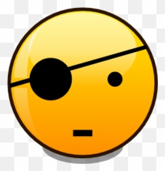 Basic Smiley Pirate - Emoji