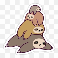 Sticker - Transparent Cute Cartoon Sloth Emoji,Walrus Emoji