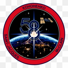 Iss Expedition 58 Patch - David St Jacques Mission Emoji
