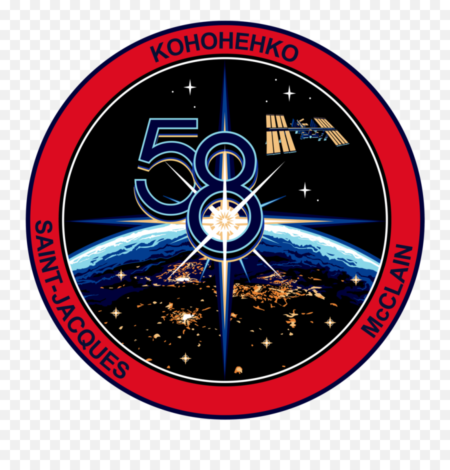 Iss Expedition 58 Patch - David St Jacques Mission Patch Emoji,How To Change Emojis On Lg