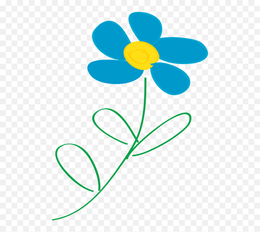 Free Yellow Flower Flower Vectors - Blue And Yellow Daisy Emoji,Hibiscus Emoji
