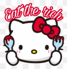 Trending Anarchist Stickers - Hello Kitty Emoji,Anarchist Emoji