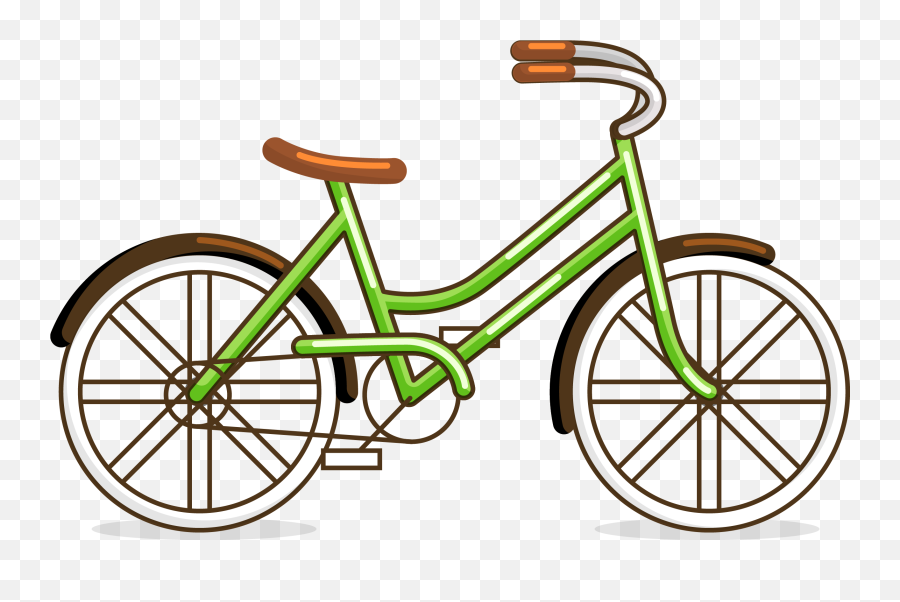 Bicycle Cycling - Green Bike Png Clipart Emoji,Cycling Emoji
