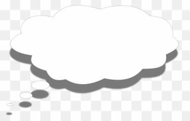 Thought Cloud Thought Bubbles - Thought Bubble White Png Emoji,Thought ...