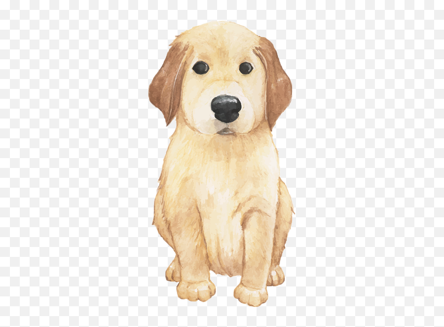 Dog Emojis Stickers - Dog Water Color,Golden Retriever Emoji