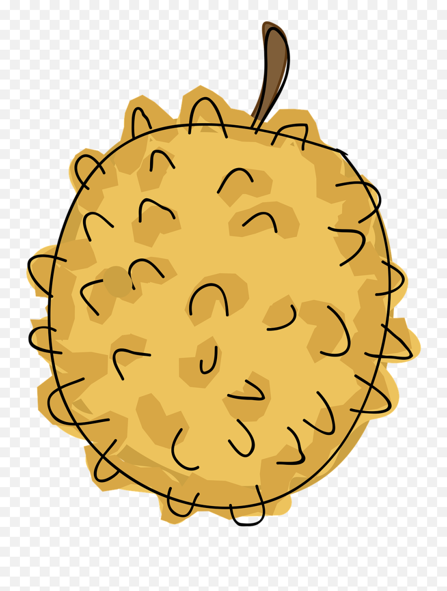 Durian Fruit Cartoon Tropical Fresh - Gambar Kartun Buah Durian Emoji,Cool Emoticons