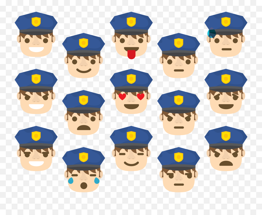 Cop Clipart Police Head Cop Police - Police Officer Head Cartoon Emoji,Police Emoticon