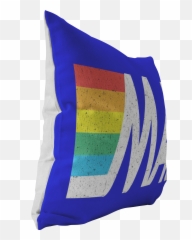 Mac Atm Retro Logo Pillow - Cushion Emoji,Blue Emoji Pillow