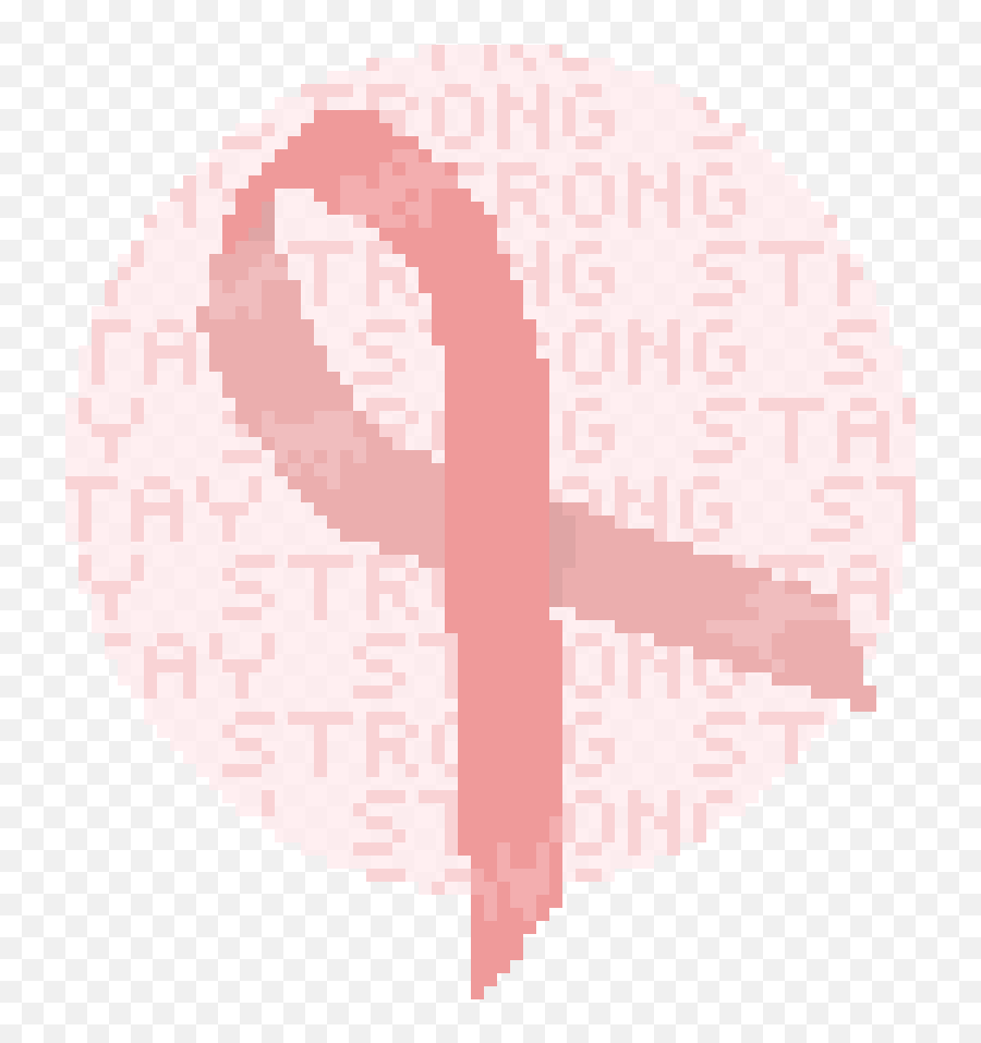Download Hd Breast Cancer Awareness Ribbon - Pixel Art Emoji,Breast Emoji