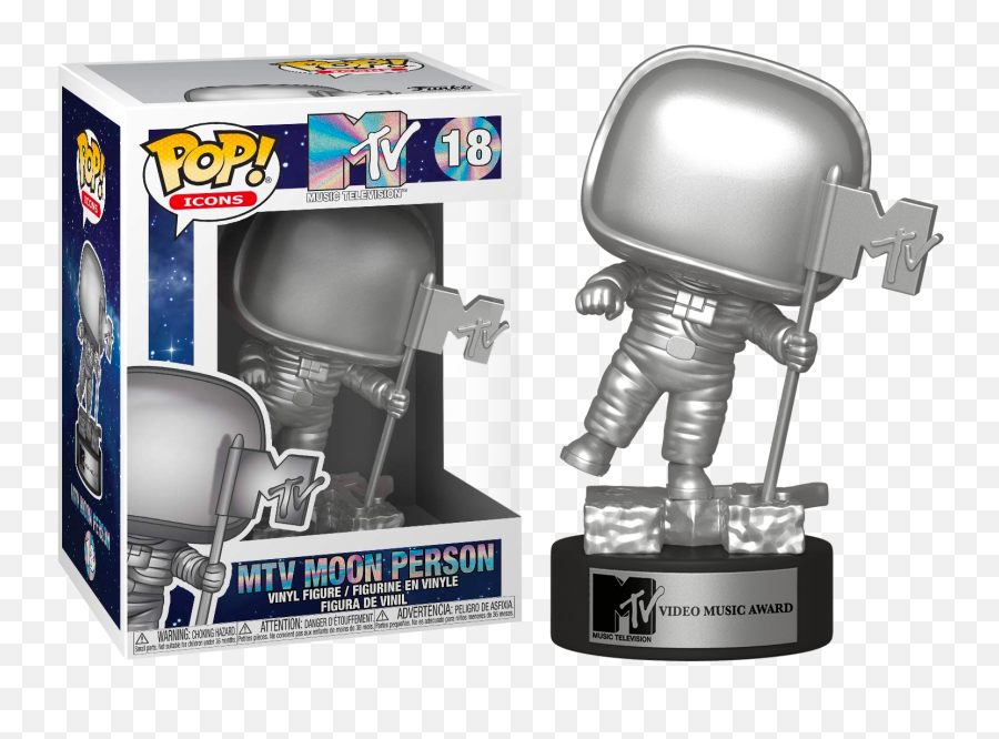 Mtv - Mtv Moon Person Funko Emoji,Man Moon Fox Emoji