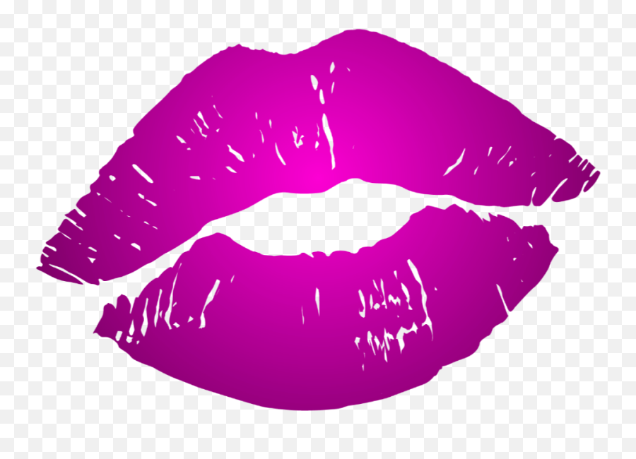 Neon Pink Lips Kiss Kuss Mund - Celiac Disease Emoji,Pink Lips Emoji