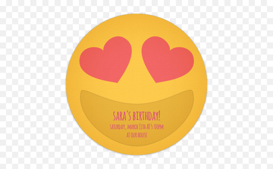 Birthday Invitations - Circle Emoji,Roller Skating Emoticon